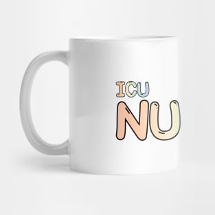 Intensive Care Unit (ICU) Nurse Rainbow Mug